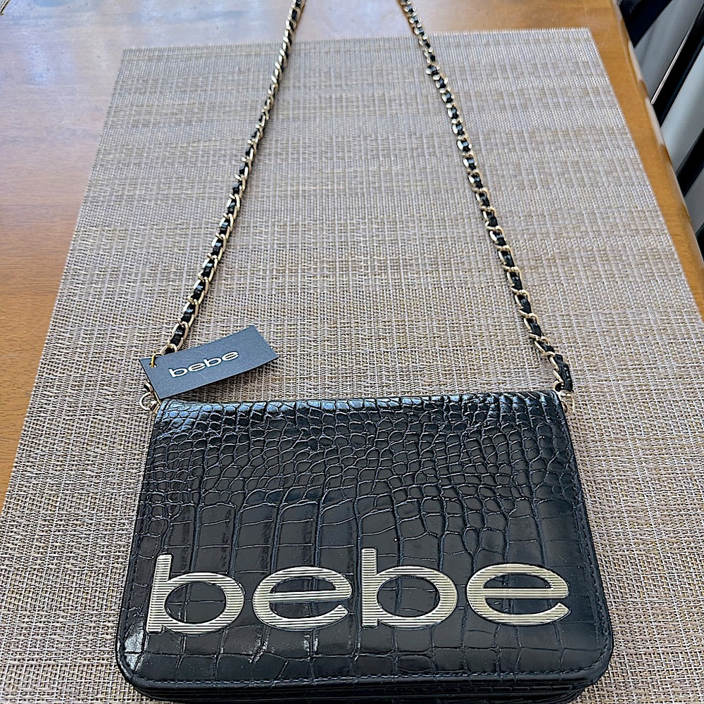 Bebe “Leona” Crocodile Crossbody